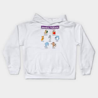 Animal Parade #1 Kids Hoodie